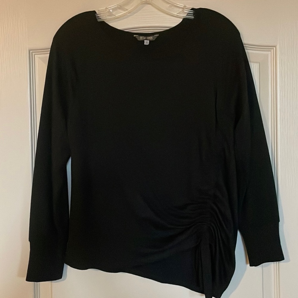 Black long sleeve sweater.